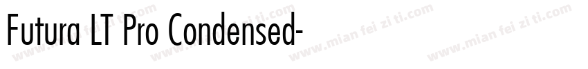 Futura LT Pro Condensed字体转换